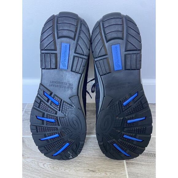 Men’s Nautilus Safety Footwear Accelerator Black Blue Sz 15 Safety Toe Athletic - Picture 5 of 7